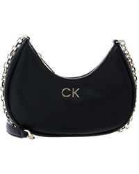 Calvin Klein - Re-Lock Shoulder Bag SM CK Black - Lyst