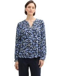 Tom Tailor - Bluse mit Muster aus Viskose - Lyst