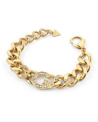 Guess - Armband G Pave Goldfarben S JUBB05433JWYGS - Lyst