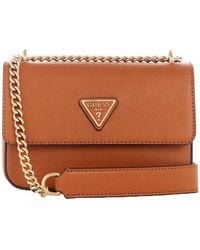 Guess - BORSA DONNA D COGNAC HWEVG876721COG eco elements borsa a tracolla convertible con flap COGNAC ND scelta=P - Lyst