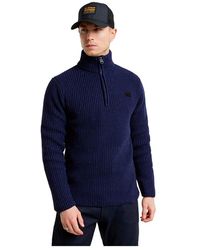 G-Star - Double Collar Skipper Knit - Lyst