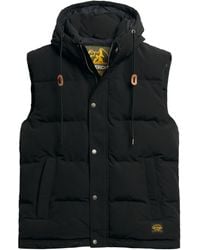 Superdry - Everest Hooded Puffer Gilet - Lyst