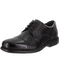 Rockport - Charlesroad Captoe Shoes, 10 Uk, Black - Lyst
