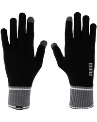 PUMA - Knit Gloves Handschuhe - Lyst
