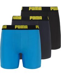 PUMA - 3 Pack Boxer Brief, Bright Blue, X-large - Lyst