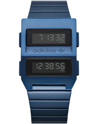 adidas - Digital Digitalmodul Uhr mit Edelstahl Armband Z20-605-00 - Lyst