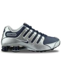 Nike - Shox NZ Midnight Navy Metallic Silver 378341-402 - Lyst