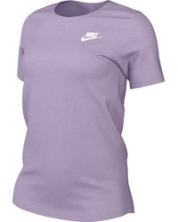 Nike - Damen Sportswear Club Short-Sleeve Tee Haut - Lyst