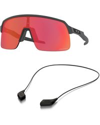 Oakley - Lot de lunettes de soleil : OO 9463 SUTRO LITE 946304 Matte Carbon Accessory Shiny Black leash kit - Lyst