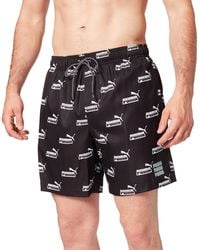 PUMA - Swim No. 1 Logo all-Over-Print Mid Shorts Trunks - Lyst