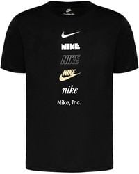 Nike - T-shirt Multi Logo White - Lyst