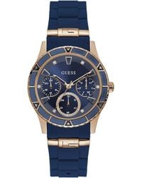 Guess - Valencia Blue Dial Ladies Multifunction Watch W1157l3 - Lyst
