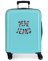 Pepe Jeans Leven Juego de maletas Azul 55/70 cms Rígida ABS Cierre TSA 0L 4 Ruedas Dobles Equipaje de o - Verde