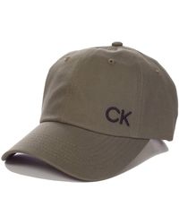 Calvin Klein - S Cotton Twill Cap – Khaki – - Lyst