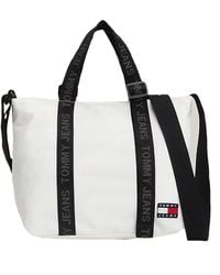 Tommy Hilfiger - , , Tjw Ess Daily Mini Tote, Tote, White, One Size - Lyst