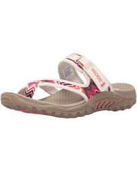Skechers Reggae-Zig Swag, Chanclas para Mujer - Multicolor