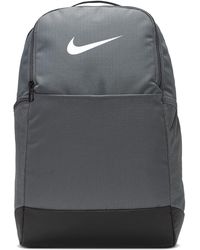 Nike - Dh7709-026 Brasilia 9.5 Sports Backpack Flint Grey/black/white One Size - Lyst