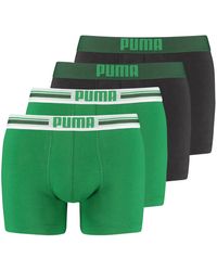PUMA - Boxershorts Unterhosen Placed Logo Boxer 651003001 4er Pack - Lyst