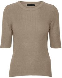 Vero Moda - Vmnewlexsun 2/4 Tight O-neck Blou Ga Rep Sweater - Lyst