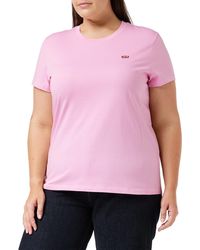 Levi's - Perfect Tee T-Shirt,Pink Lavender,XS - Lyst