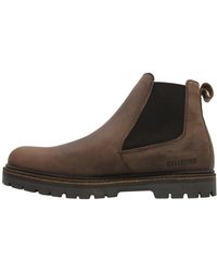 Birkenstock - Stalon Ii Nubuck Leather Mocha Boots 7.5 Uk - Lyst