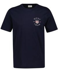 GANT - Printed Archive Shield Tshirt T-Shirt - Lyst