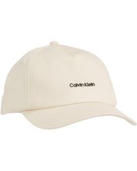 Calvin Klein - Cap Metal Lettering Canvas Basecap - Lyst