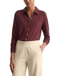 Marc O' Polo - Marc OߴPolo Langarmshirt mit Spitzkragen klassisch - Lyst