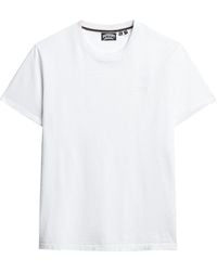Superdry - Essential T-Shirt aus Bio-Baumwolle mit Logo Optik XXL - Lyst