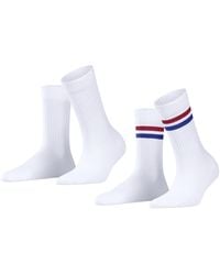 Esprit - Tennis Stripe 2-pack W So Cotton Plain Multipack 2 Pairs Socks - Lyst