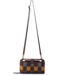 The Sak - Iris Large Smartphone Crossbody Bag In Crochet And Faux Leather - Lyst