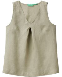Benetton - 5bmldq06w Blouse Shirt - Lyst