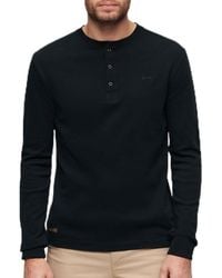 Superdry - Vle Mid Weight L/s Henley T9-jersey Top - Lyst