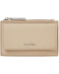 Calvin Klein - Donna Porta Carte Must Flap Cardholder Mono con Zip - Lyst