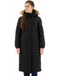 Superdry - Fuji Hooded Longline Puffer Jacket - Lyst