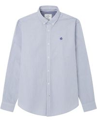 Springfield - Camisa de Poplin con Rayas popelín - Lyst