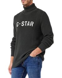 G-Star RAW - Stencil Gr Turtle Knit Pullover Sweater - Lyst