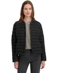 Tahari - Lightweight Quilted Jacket With Snap Closure - Lyst