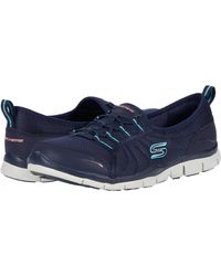 Skechers Suede Lift Off-snazzy Girl Trainers in Black - Lyst
