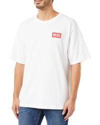 DIESEL - T-nlabel-l1 T-shirt - Lyst