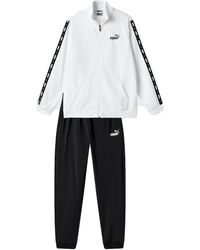 PUMA - Tape Poly White Tracksuit Code 677429-02 - Lyst