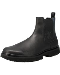 Calvin Klein - Chelsea ankle boot with monogram - Number - Lyst