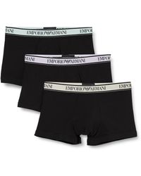 Emporio Armani - Stretch Cotton Core Logoband 3-pack Trunk - Lyst