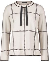 Betty Barclay - Strickpullover kariert Patch Beige/Grey,40 - Lyst