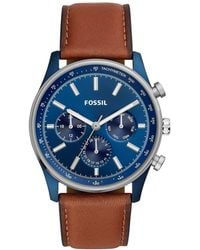Fossil - Leather Quartz Watch Bq2512 - Lyst