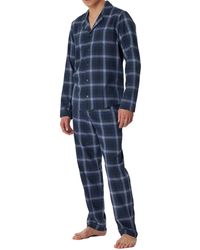 Schiesser - Schlafanzug lang durchgeknöpft Web Flanell-warm und weich Pyjamaset - Lyst