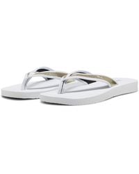 PUMA - Sandy Flip Metallic Shine Flip-Flops - Lyst