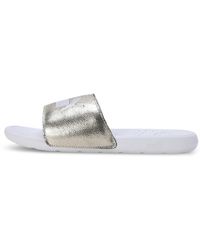 PUMA - Adults Cool Cat 2.0 Metallic Shine Slide Sandals - Lyst
