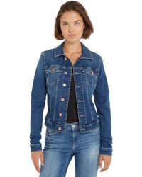 Tommy Hilfiger - Giacca in Jeans Donna Elasticizzata - Lyst