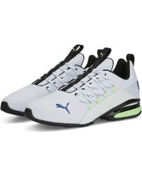 PUMA - Chaussures de Running Axelion Refresh 43 White Fizzy Lime Clyde Royal Green Blue - Lyst